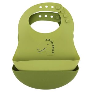 Trixie Silicone Bib 2 pack - Mr. Dino
