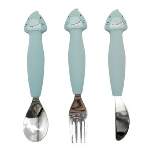 Trixie Silicone Cutlery Set 3 pack - Mr. Shark
