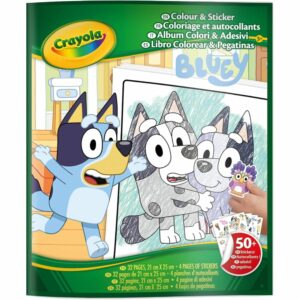 Crayola - Colouring Book with Stickers Theme Bluey