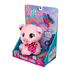 Plush Pig With Hair Accessories