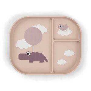 Donebydeer - Foodie Compartment Plate - Happy Clouds - Powder