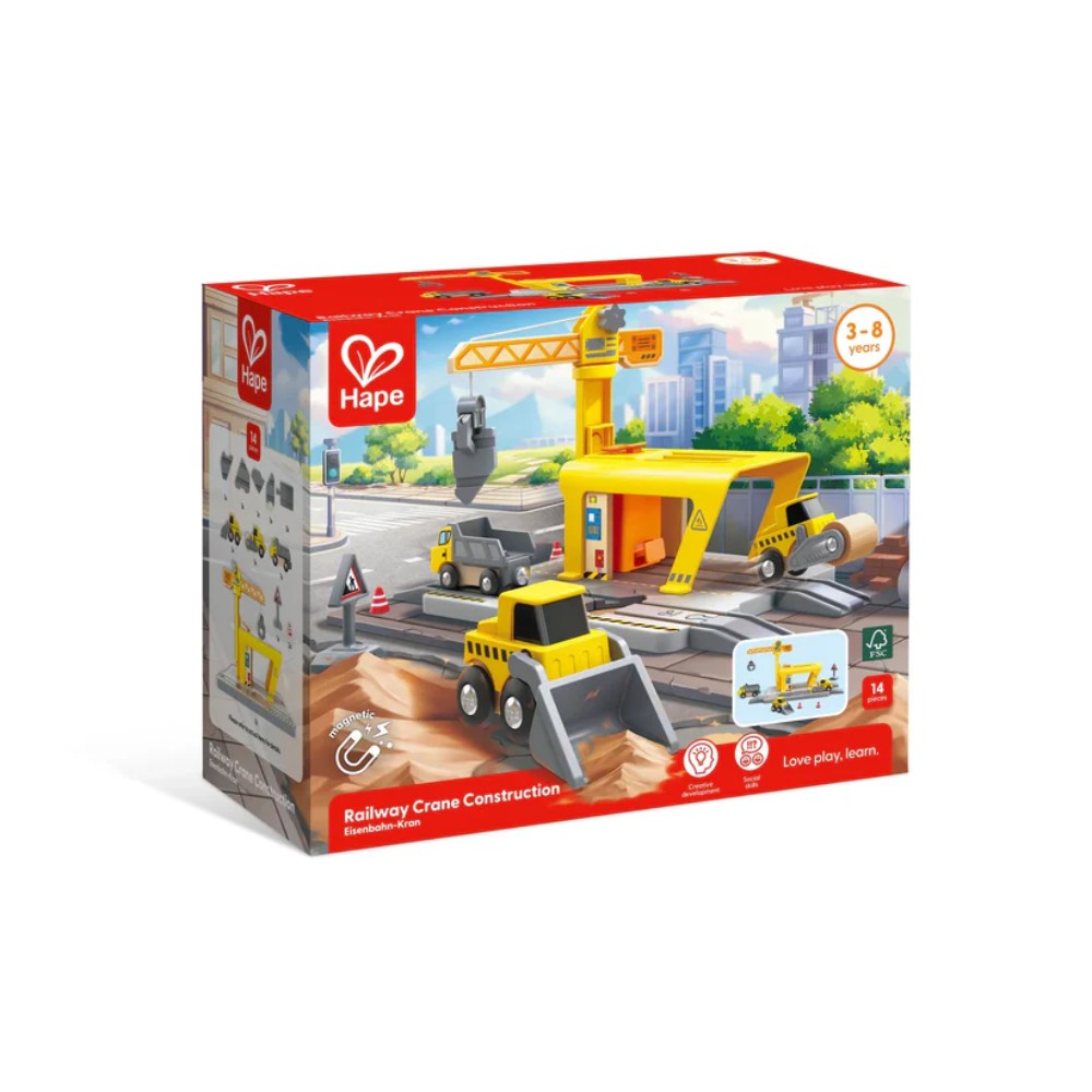 Hape - Railway Crane Construction Set - Image 2