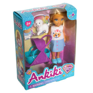 Ankiki Doll With Pet & Trolley 5"