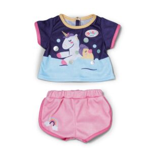 Baby Born Unicorn Shorts Pyjamas 43cm