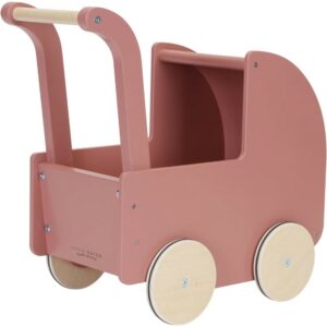 Little Dutch - Wooden Doll's Pram Flowers & Butterflies