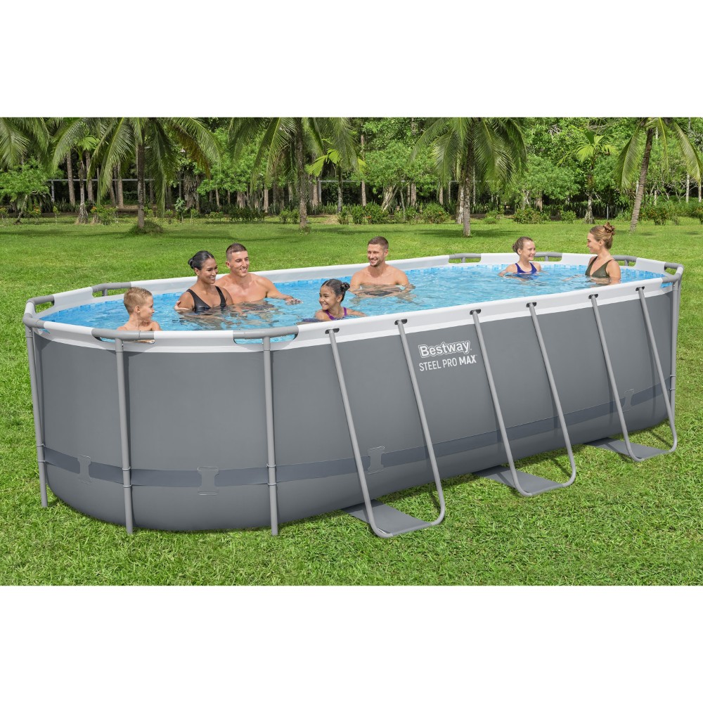 Bestway 56710 Steel Pro Max Oval Pool 5.49m x 2.74m x 1.22m - The