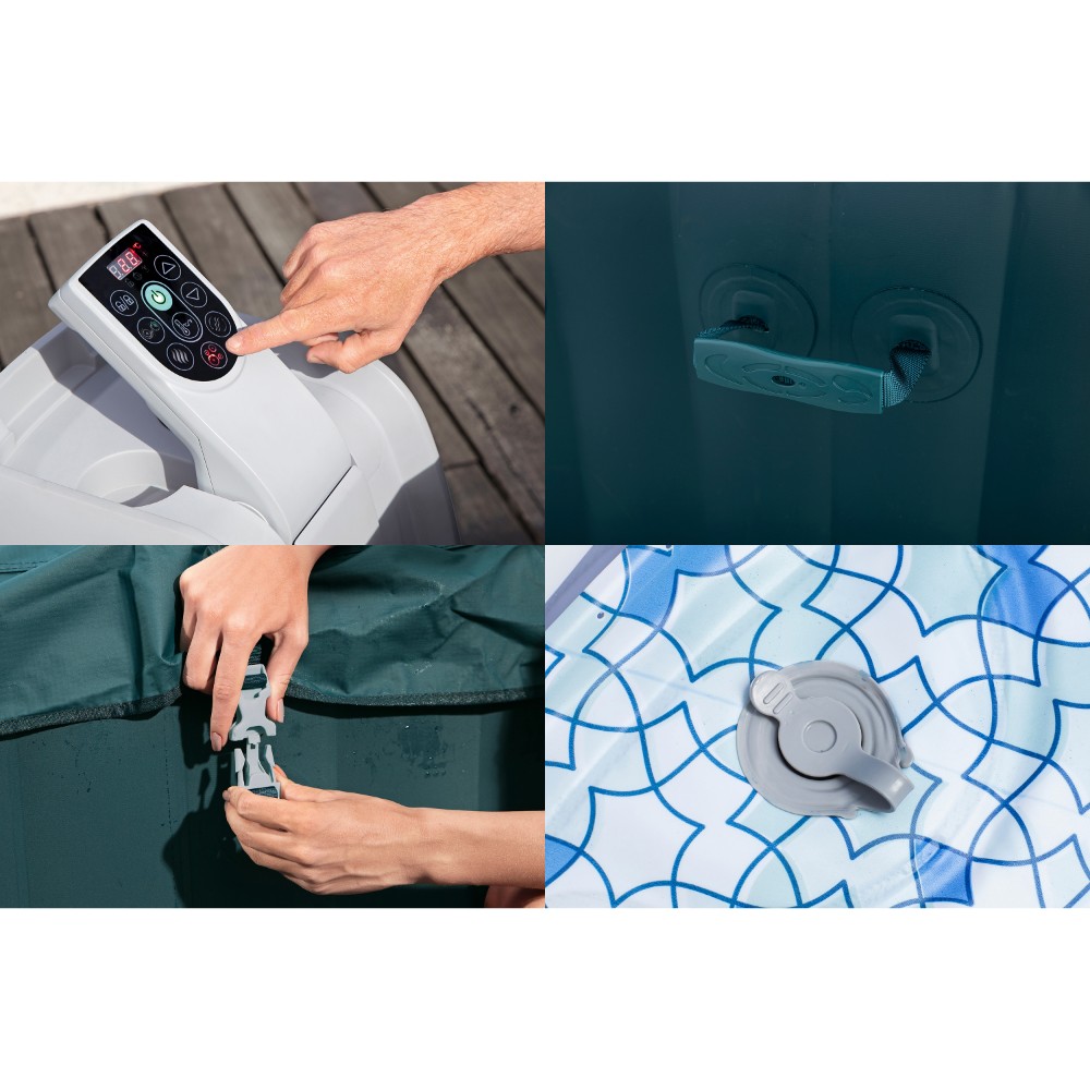 Bestway 6002U LAY-Z-SPA® Ibiza AirJet™ 1.8m x 1.8m x 66cm - Image 6