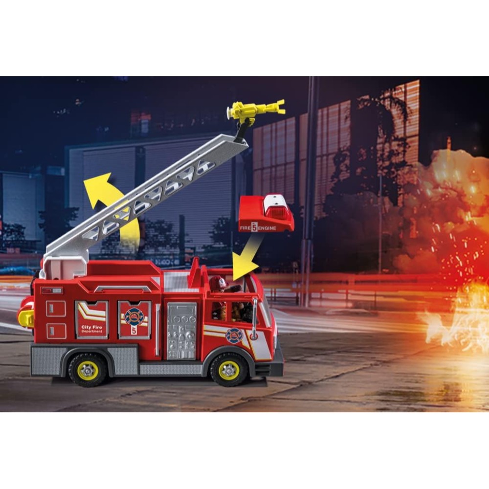 Playmobil 71233 Fire Truck with Flashing Lights - Image 3