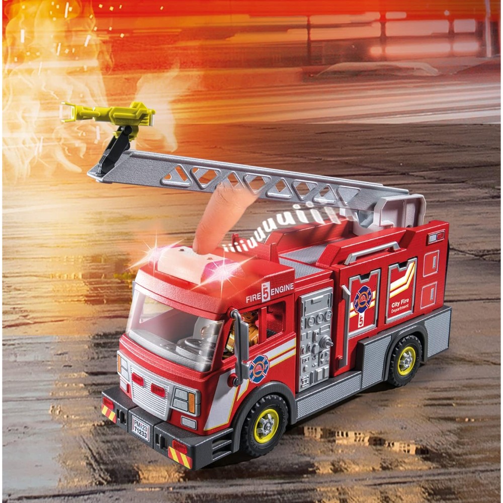 Playmobil 71233 Fire Truck with Flashing Lights - Image 4
