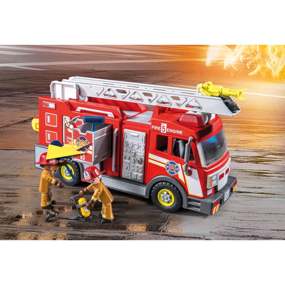 Playmobil 71233 Fire Truck with Flashing Lights - Image 6