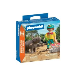 Playmobil 72025 DuoPack Ranger with Rhino