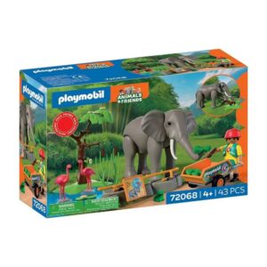 Playmobil 72068 Elephant with Zookeeper