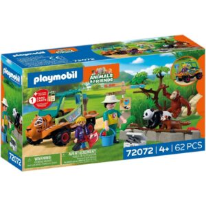 Playmobil 72072 Zoo: Zookeeper with Vehicle