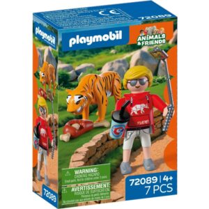 Playmobil 72089 Zoo: Tiger and Visitor