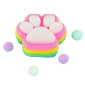 Squishy Rainbow Cat Paw