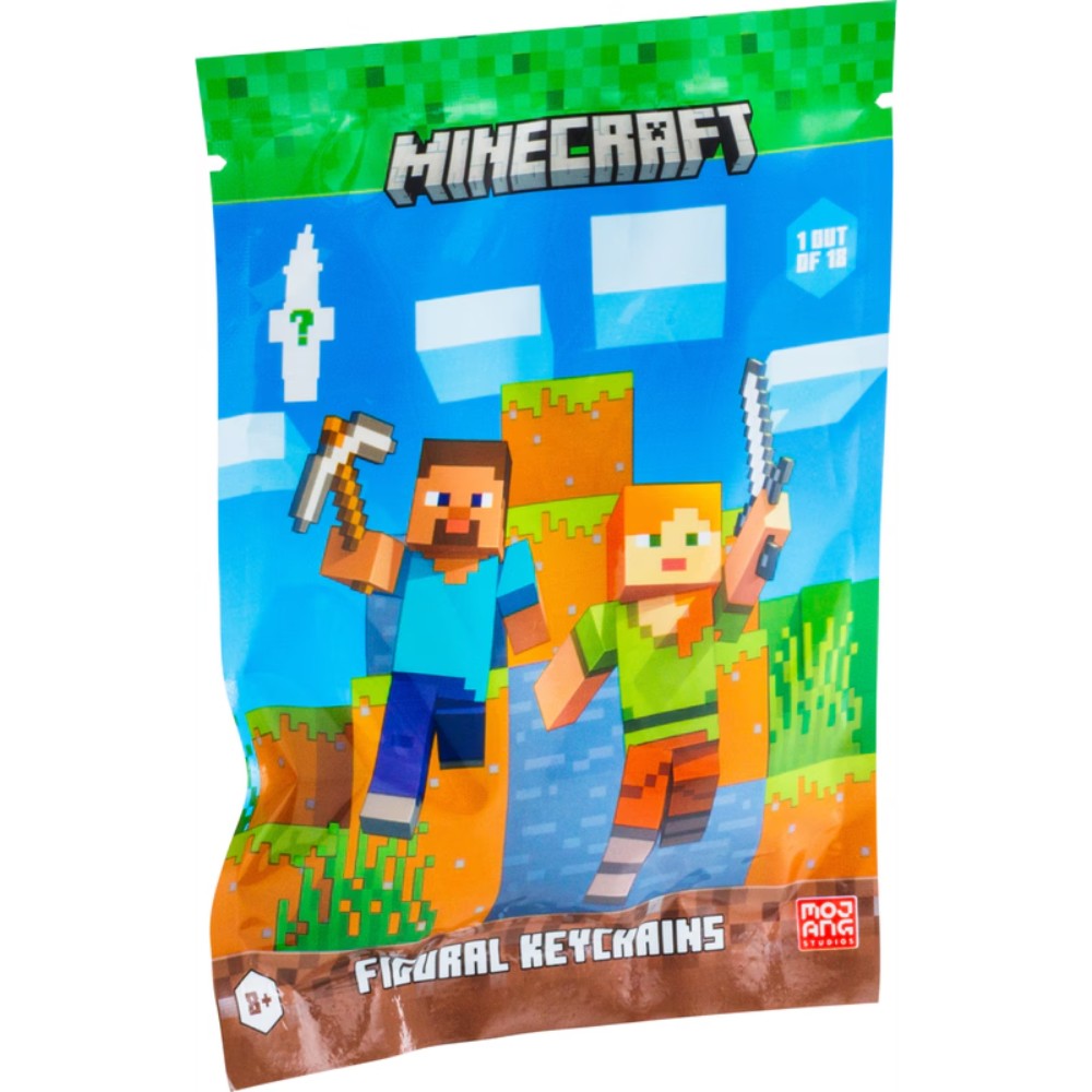 Minecraft Figure Keychain Bag