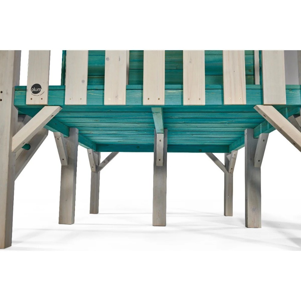 Boat House Teal Wooden Playhouse - Image 3
