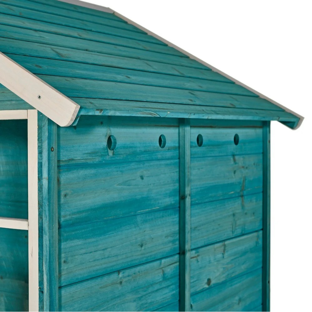 Boat House Teal Wooden Playhouse - Image 6