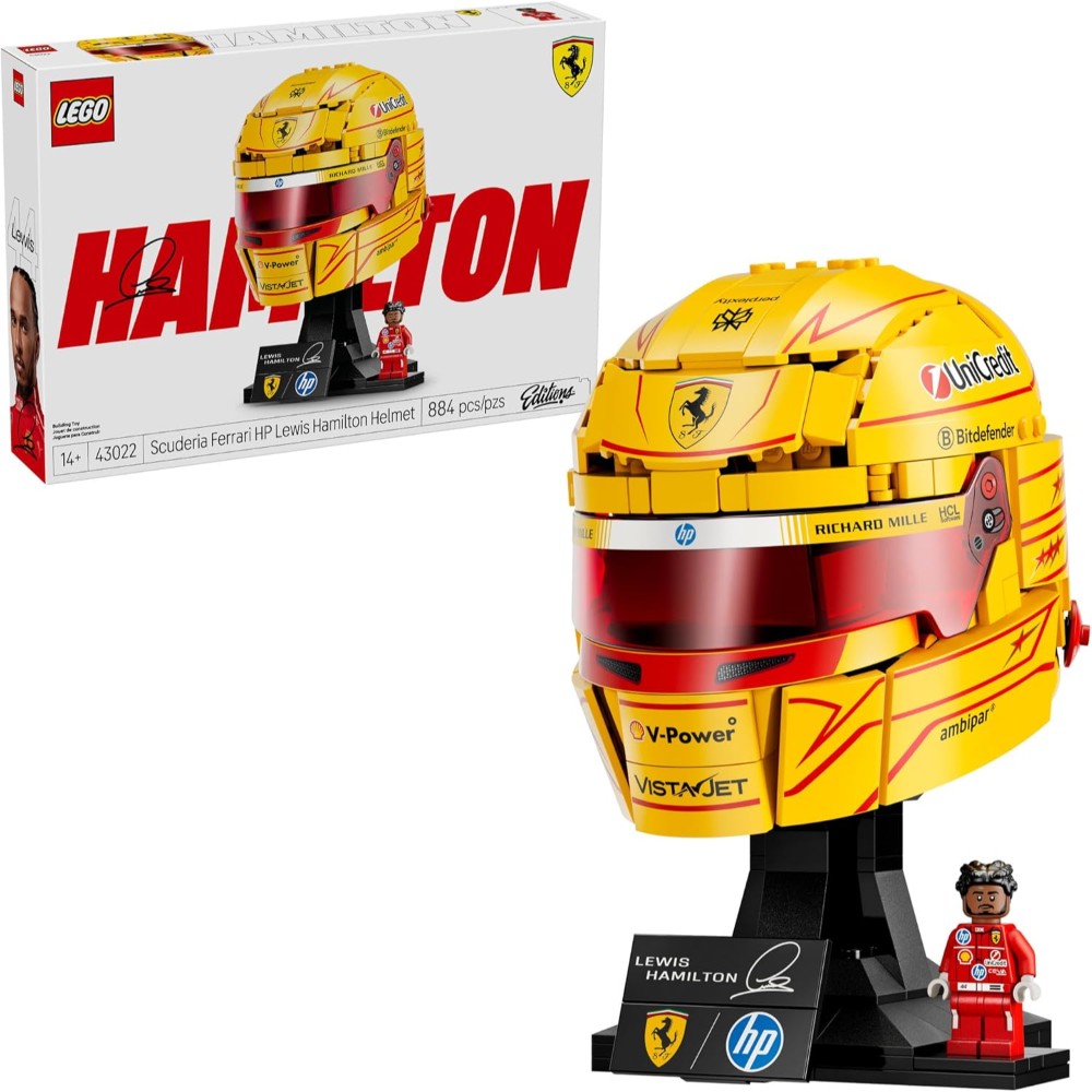 Lego 43022 Editions Scuderia Ferrari HP Lewis Hamilton Helmet - Image 2