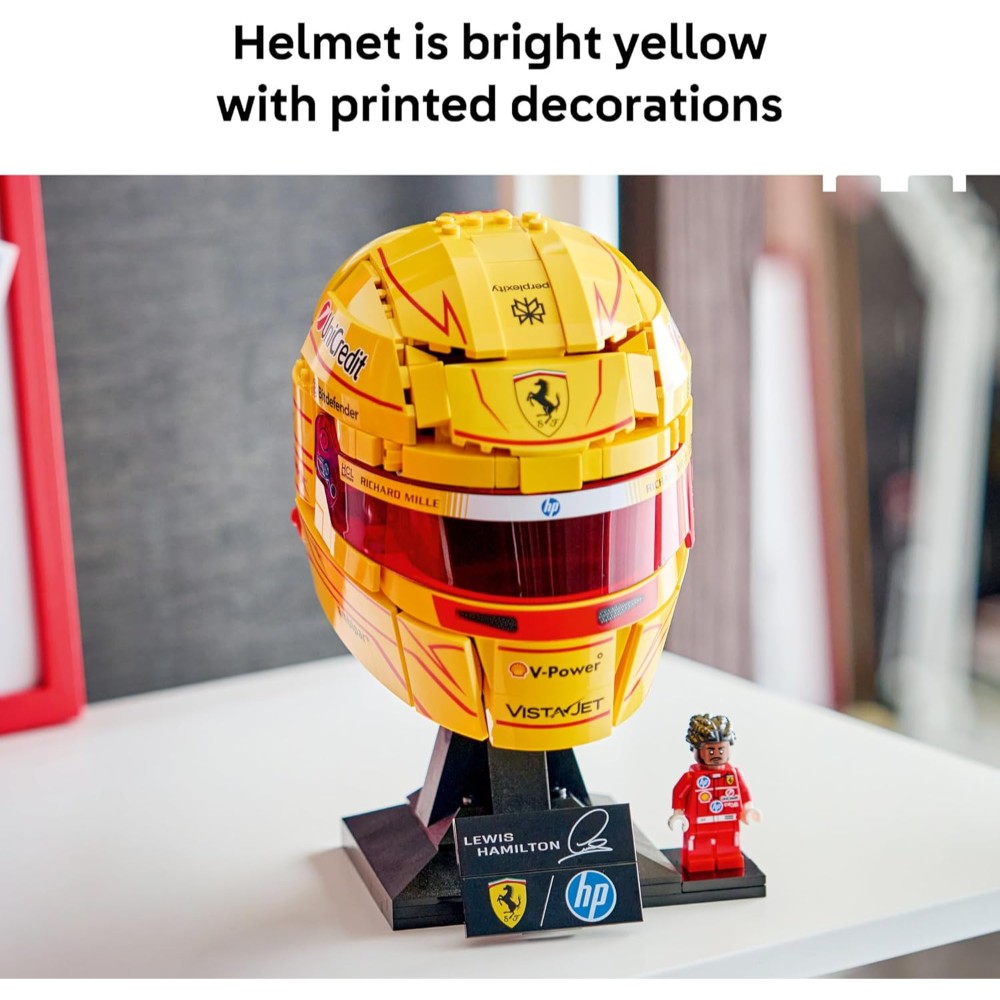 Lego 43022 Editions Scuderia Ferrari HP Lewis Hamilton Helmet - Image 4