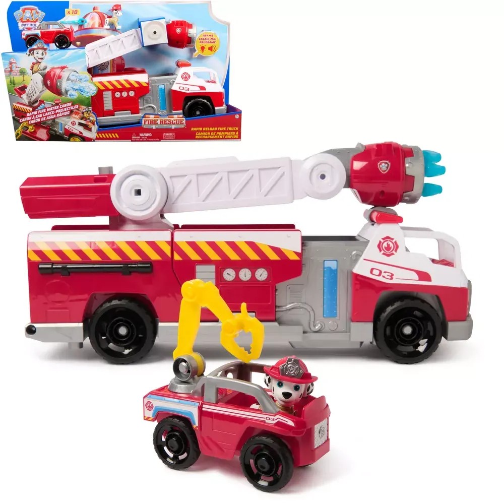 Paw Patrol Fire Rescue Rapid Reload Fire Truck - Image 2