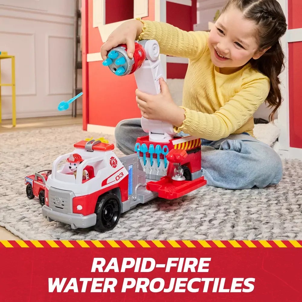 Paw Patrol Fire Rescue Rapid Reload Fire Truck - Image 4