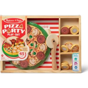 Melissa & Doug Wooden Pizza Play Food Set