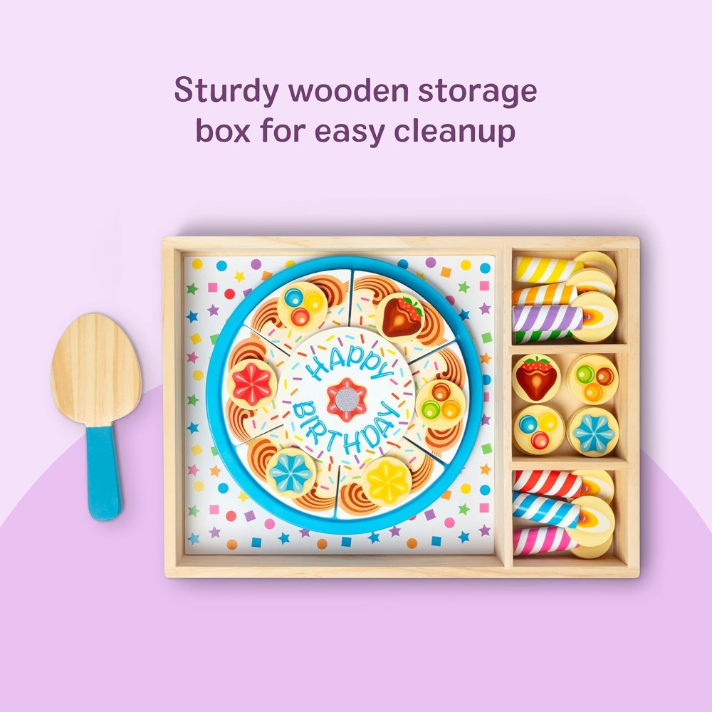 Melissa & Doug Birthday Party Cake Set - Image 4