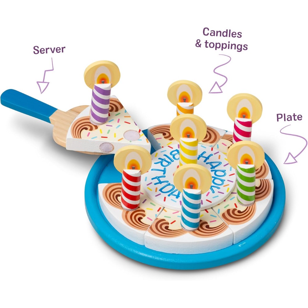 Melissa & Doug Birthday Party Cake Set - Image 5
