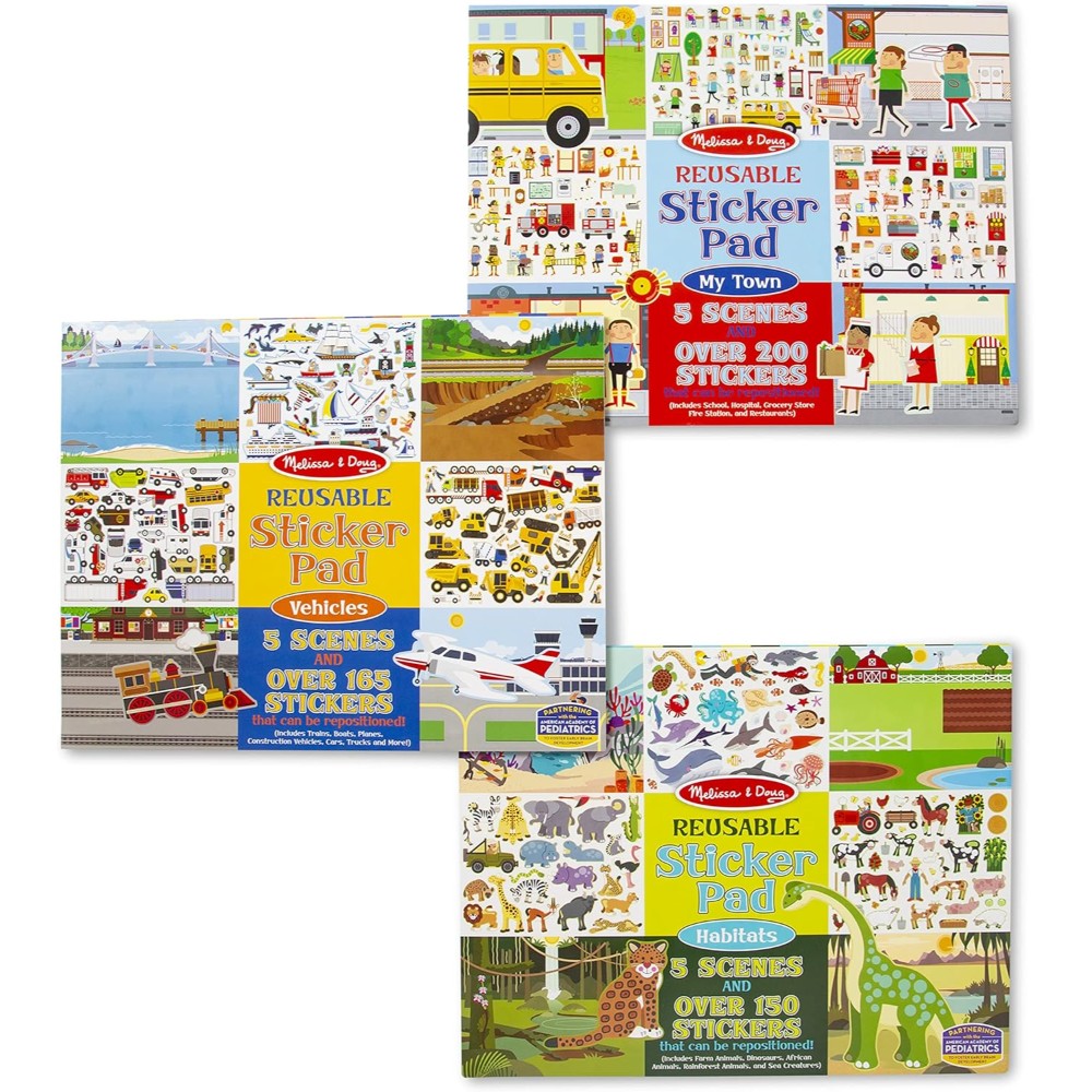 Meliisa & Doug Arts and Crafts Reusable Stickers Assorted