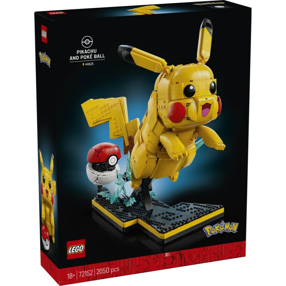 Lego 72152 Pokemon Pikachu and Poké Ball