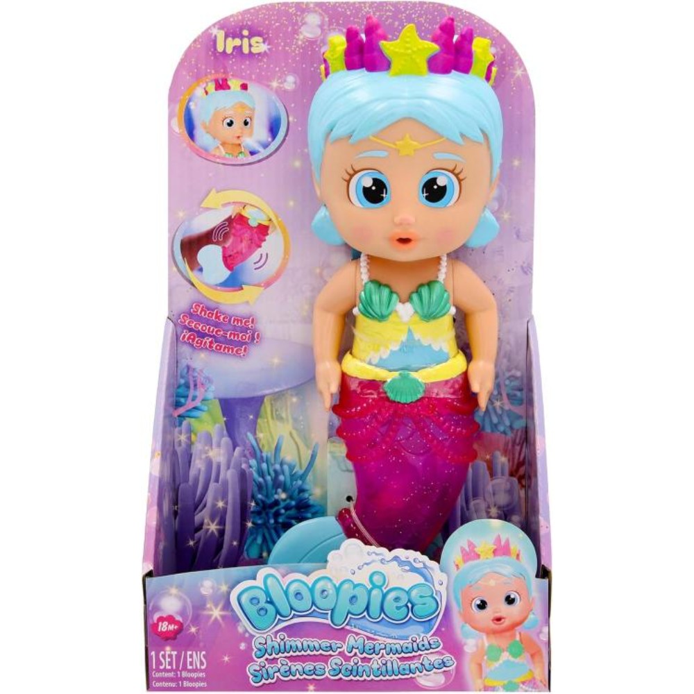 Bloopies Shimmer Mermaid With Glitter Tail Assorted