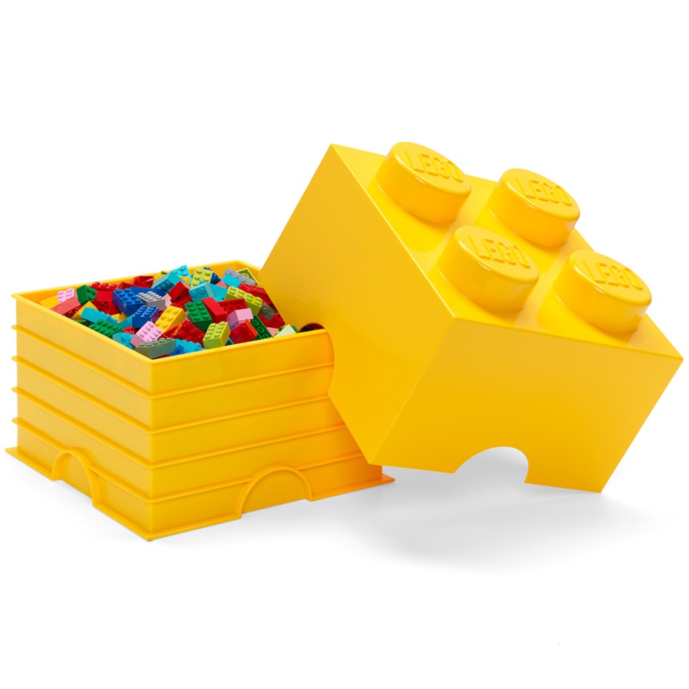 Lego 4003 Yellow Storage Brick With 4 Knobs - Image 2