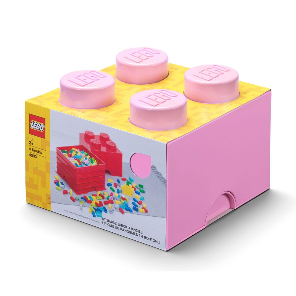 Lego 4003 Light Purple Storage Brick With 4 Knobs