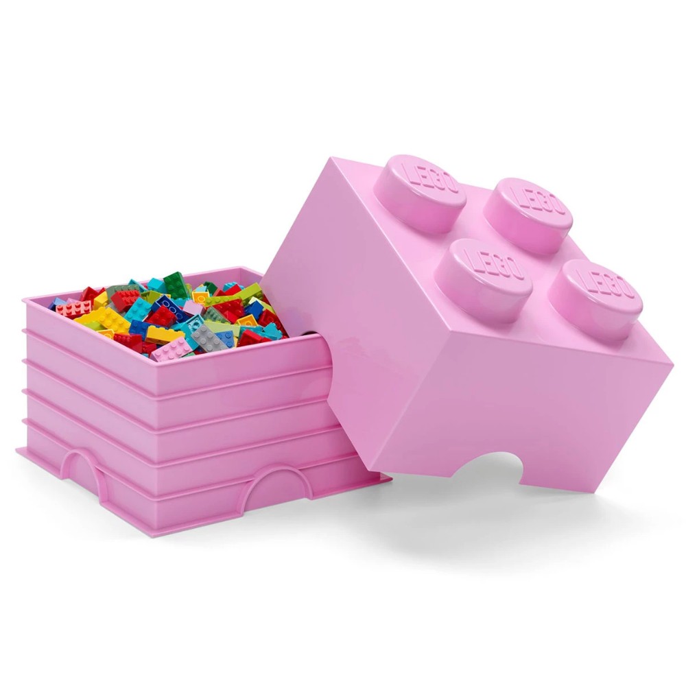 Lego 4003 Light Purple Storage Brick With 4 Knobs - Image 2