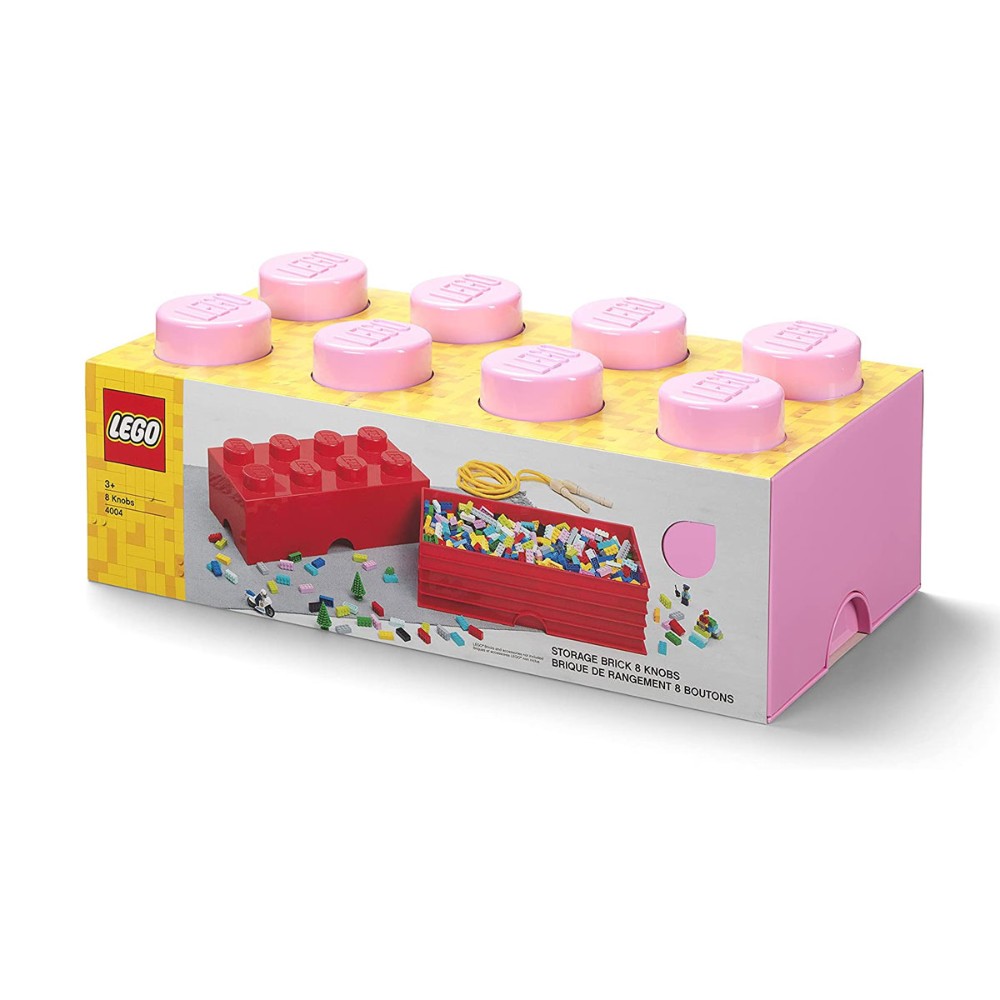 Lego 4004 Light Purple Storage Brick With 8 Knobs