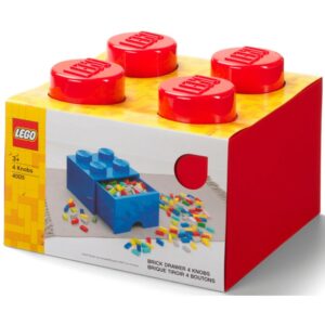 Lego 4005 Red Drawer Brick With 4 Knobs