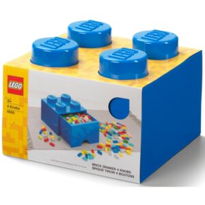 Lego 4005 Blue Drawer Brick With 4 Knobs