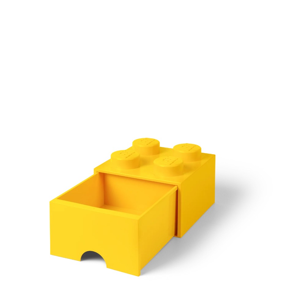 Lego 4005 Yellow Drawer Brick With 4 Knobs - Image 2