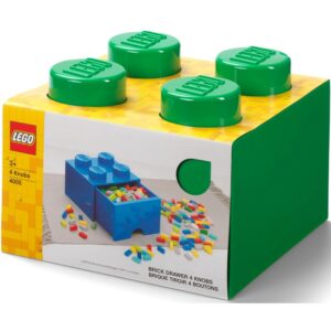 Lego 4005 Green Drawer Brick With 4 Knobs