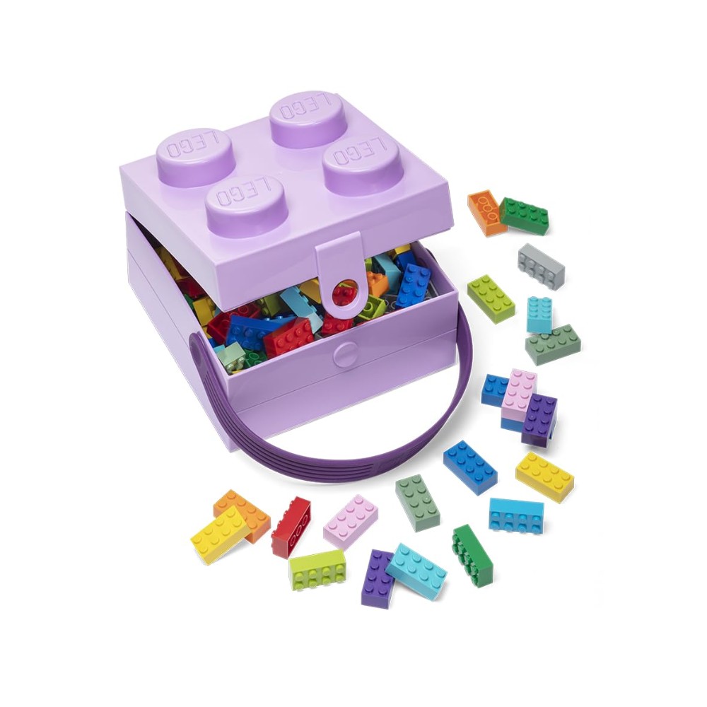 Lego 4024 Lavender Lunch Box With Handle - Image 2