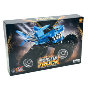 Pull Back Shark Monster Truck Building Blocks