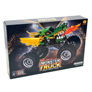 Pull Back Dragon Monster Truck Building Blocks
