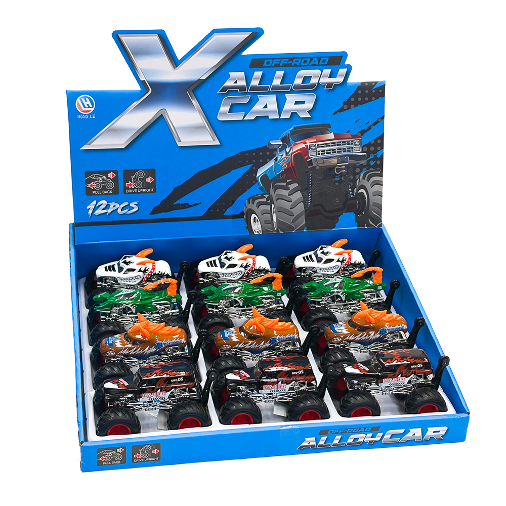 Off-Road Pull Back X Alloy Car x1pc