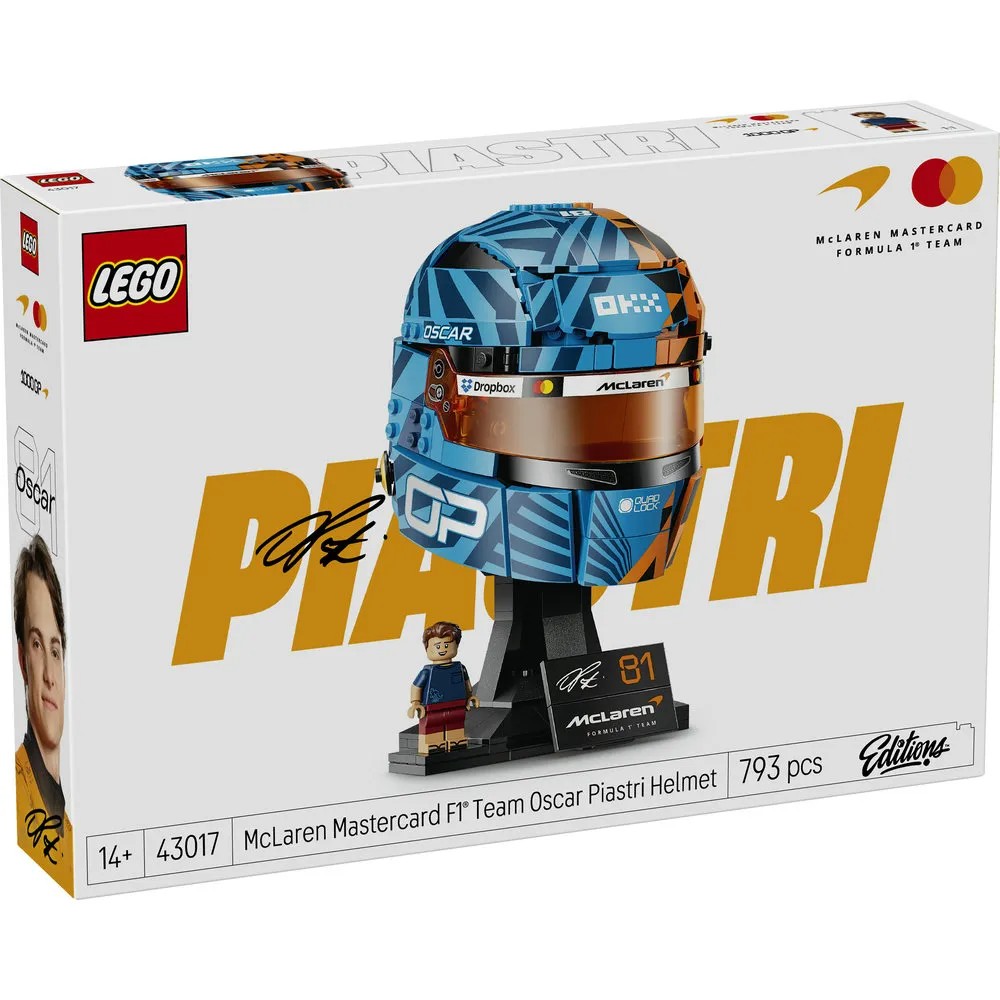Lego 43017 Editions McLaren Mastercard F1® Team Oscar Piastri Helmet