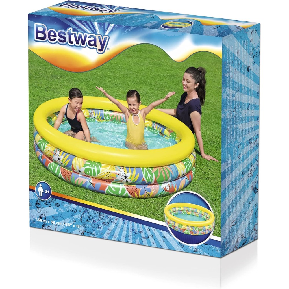 Bestway 51203 Floral Inflatable Kids Pool - Image 3