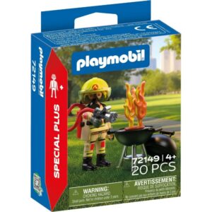 Playmobil 72149 Firefighter with Make-Believe Fire