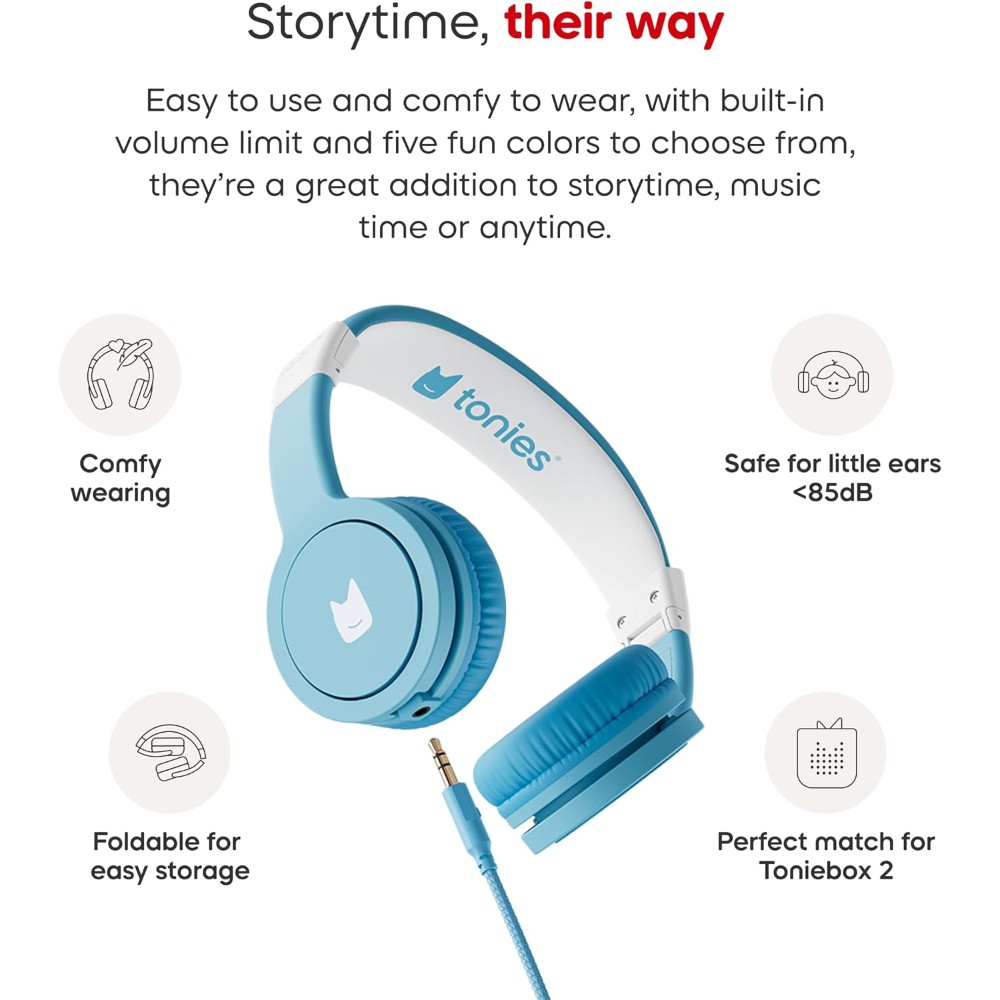 Tonies - Junior Bluetooth Headphones: Sky Blue - Image 3