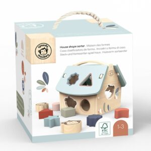 Speedy Monkey - Montessori House Shape Sorter