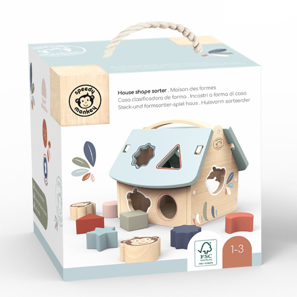Speedy Monkey - Montessori House Shape Sorter